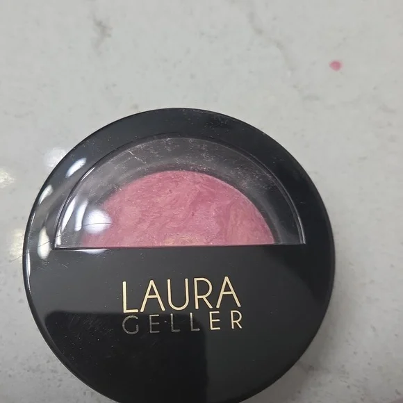Laura Geller Baked Blush-N-Brighten Marbleized Blush In Sunlit Rose - Picture 7 of 7